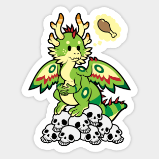 A Dragon's Dinner Sticker